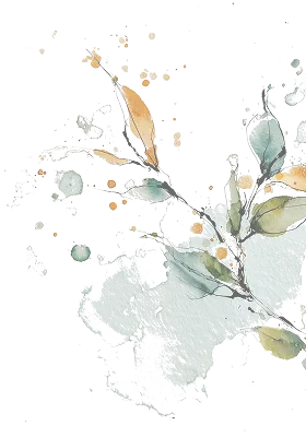 水墨茶葉